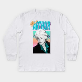 Bea Arthur Graphic Design 90s Style Hipster Statement Kids Long Sleeve T-Shirt